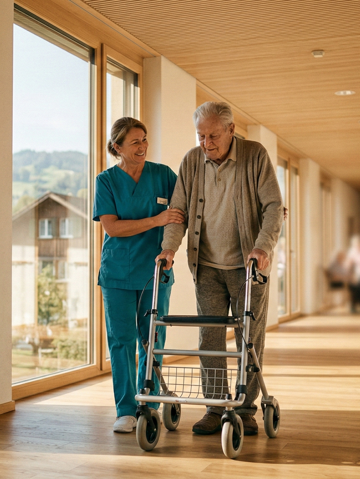 Pflegeteam im Gespräch